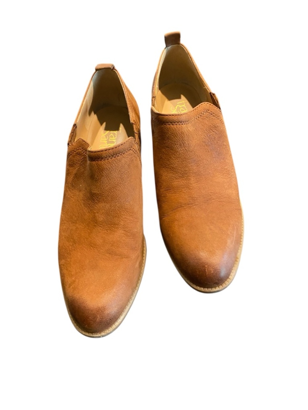 Franco Sarto Women’s Slip-On Leather Shoes in Brown